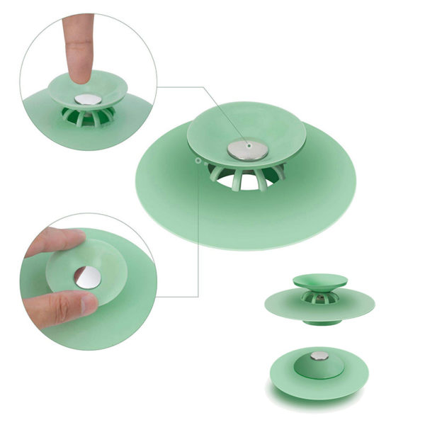Bouchon d’évier magique en silicone | Vert