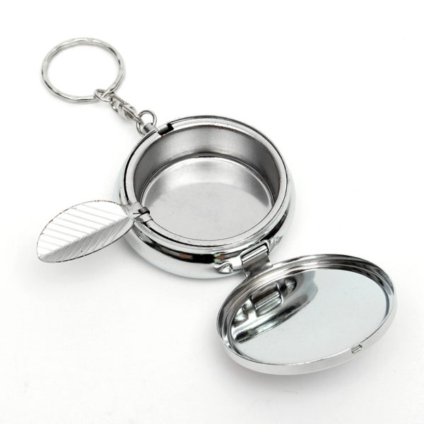 Stainless steel pocket ashtray