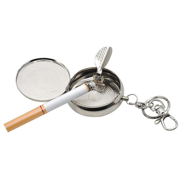 Stainless steel pocket ashtray