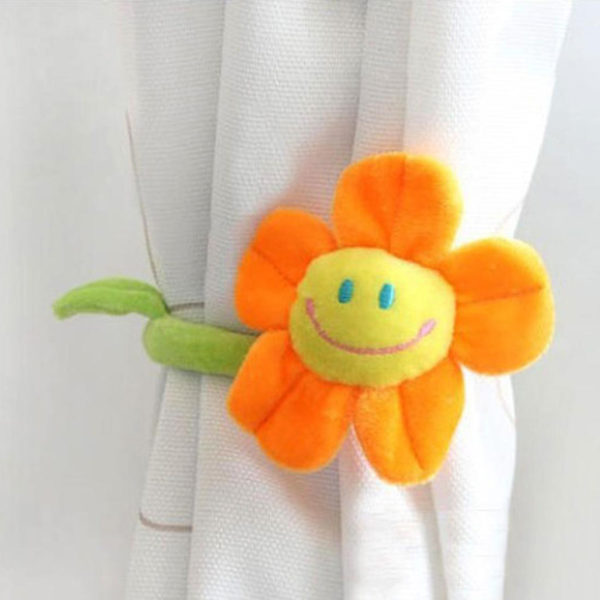 Smilling curtain loop Flower | Green