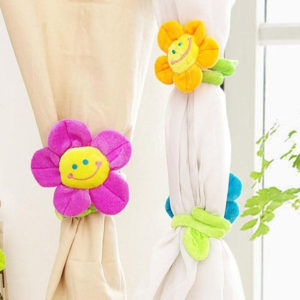 Smilling curtain loop Flower | Purple