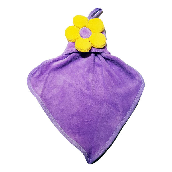 Flower Hand Towels | Purple