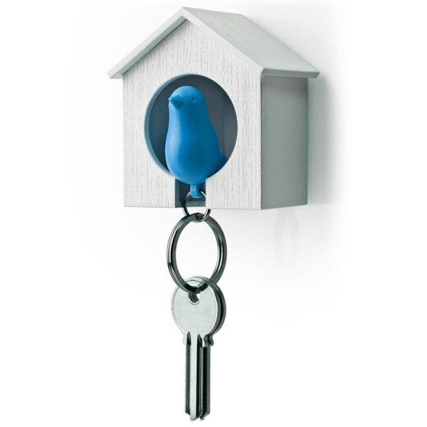 Porte-clés sifflet Oiseau | Bleu