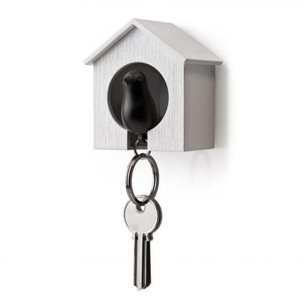 Bird Whistle Keyring | Black