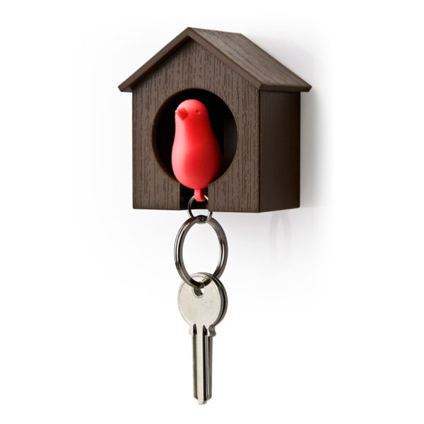 Bird Whistle Keyring | Red