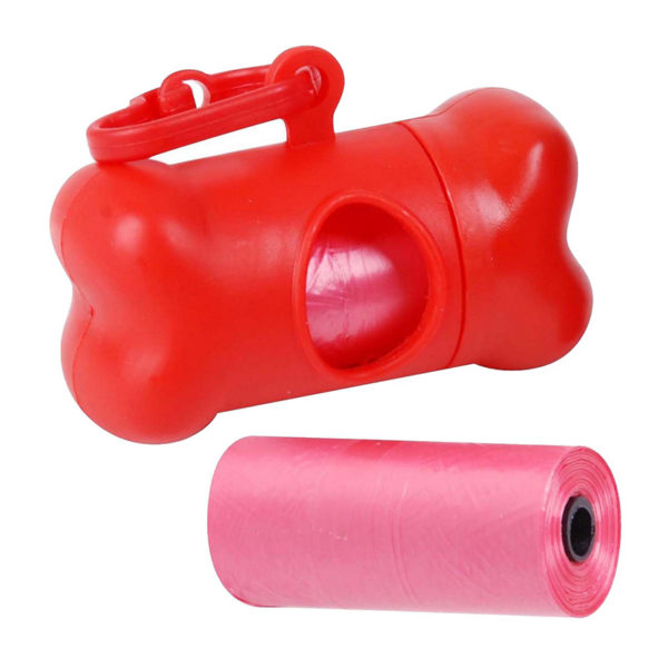 Doggy poop bag dispenser | Red