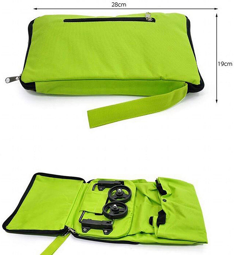 Sac à roulettes portable pour supermarché, sac à provisions pliable, chariot à poignée, grande capacité, diversifié
