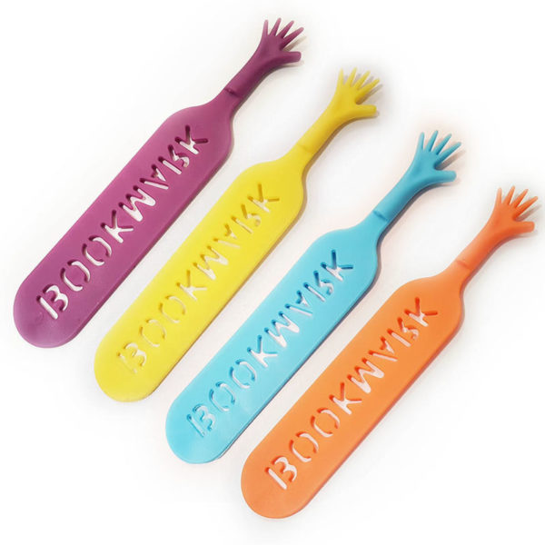 Set of 4 colorful funny bookmarks