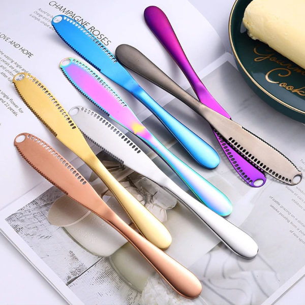 3 in 1 Multifunction Butter Knife | Rainbow