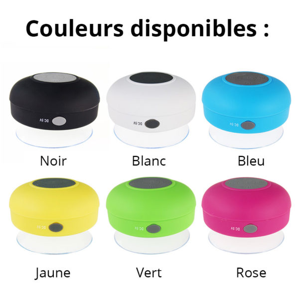 Enceinte bluetooth étanche main-libre | Rose