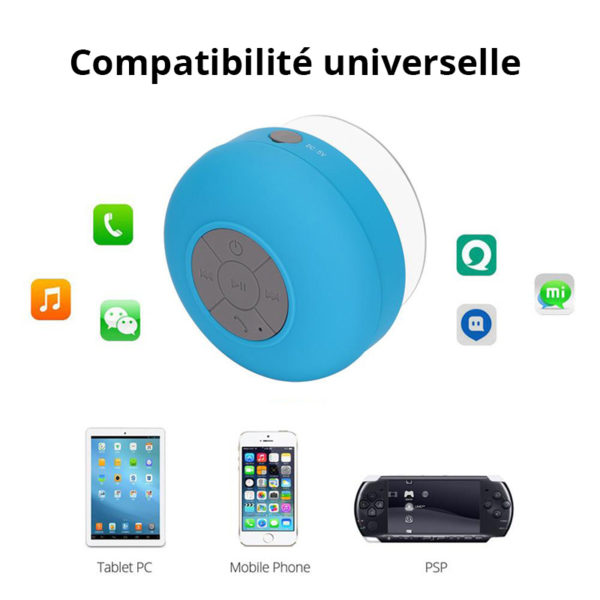 Hands-free waterproof Bluetooth speaker | Blue