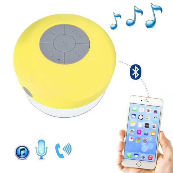 Hands-free waterproof Bluetooth speaker | Yellow