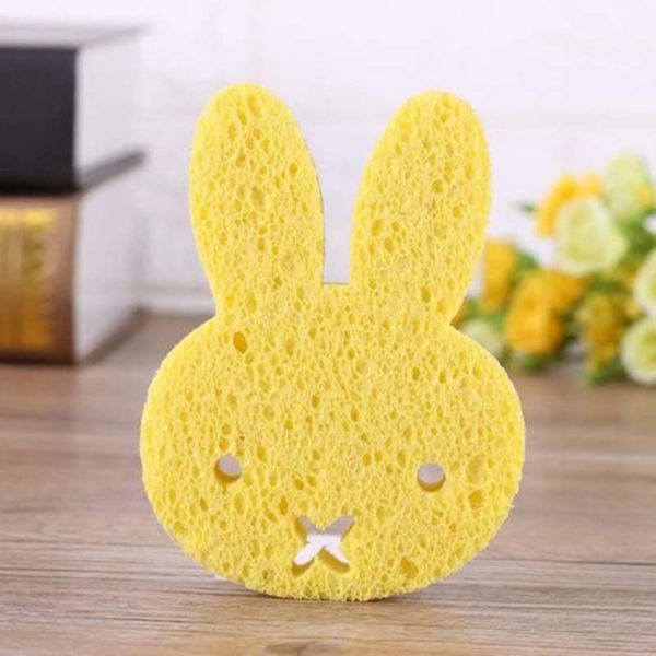 Mini éponge ludique Lapin | Jaune