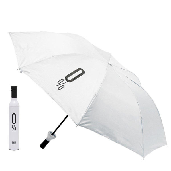 Parapluie pliable malin Bouteille | Blanc