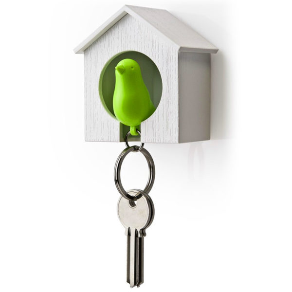 Bird Whistle Keyring | Green