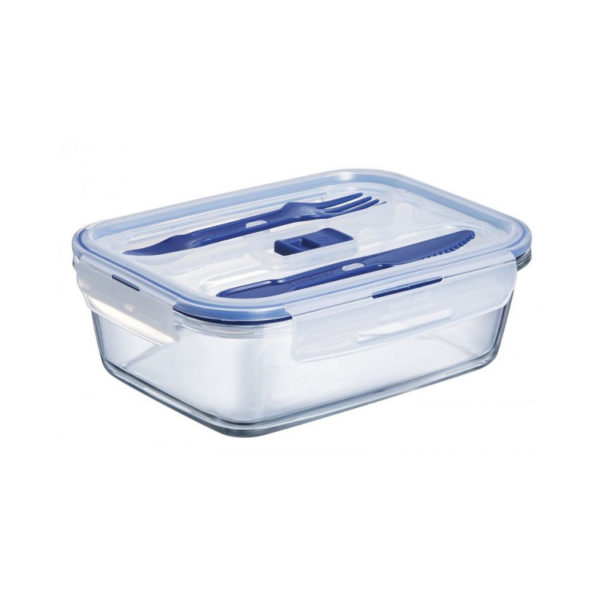 Glass cooling lunch box | Blue