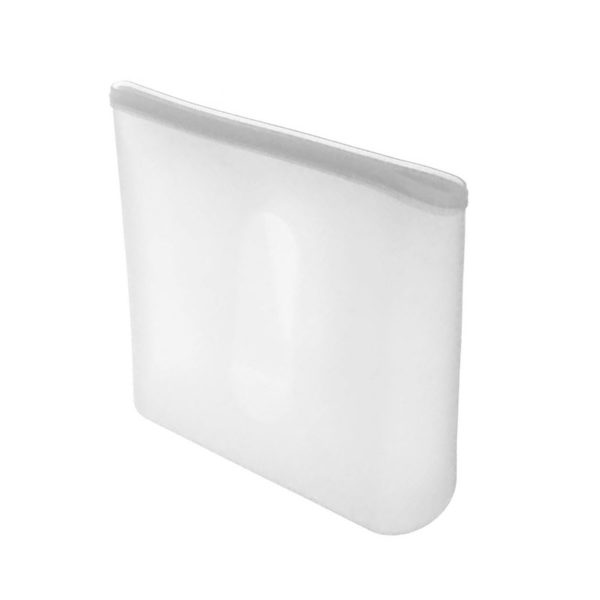 Lot de 2 sachets réutilisables en silicone | Blanc