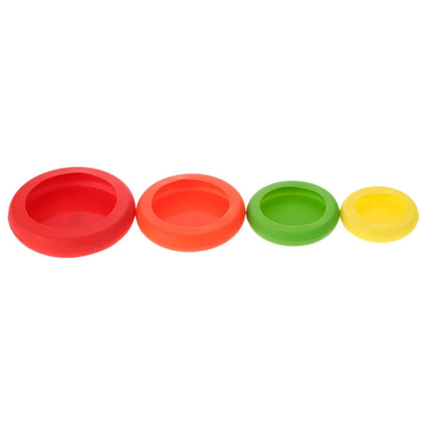 Lot de 4 Capuchons de Conservation pour Pots, Fruits et Légumes