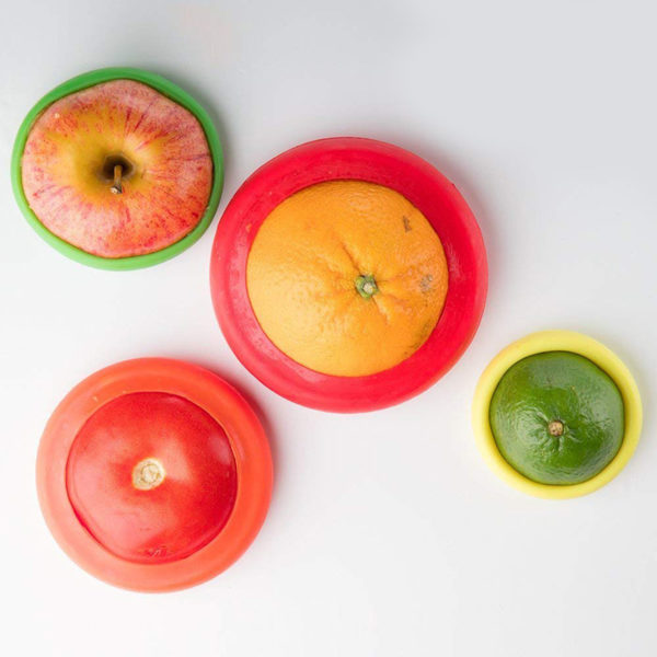 Set of 4 Storage Caps for Jars, Fruits and Vegetables