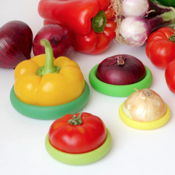 Set of 4 Storage Caps for Jars, Fruits and Vegetables