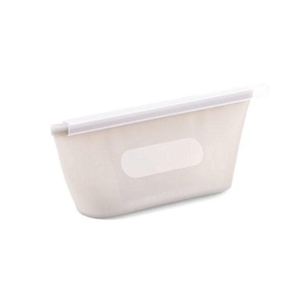 Small reusable silicone bag | White