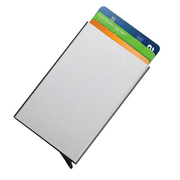 Protective and smart credit card holder | Silver Gray