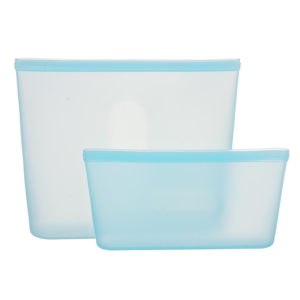 Lot de 2 sachets réutilisables en silicone | Bleu