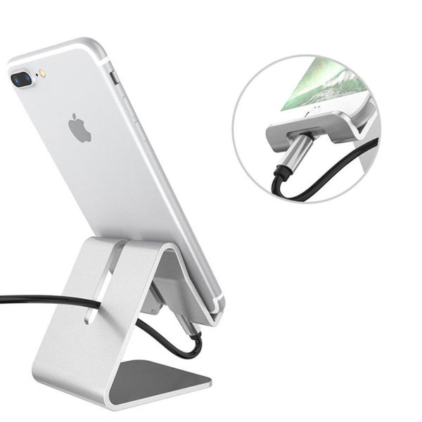 Porte-Smartphone de table en métal | Doré