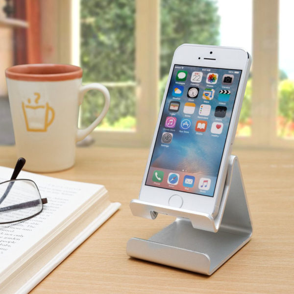 Porte-Smartphone de table en métal | Doré