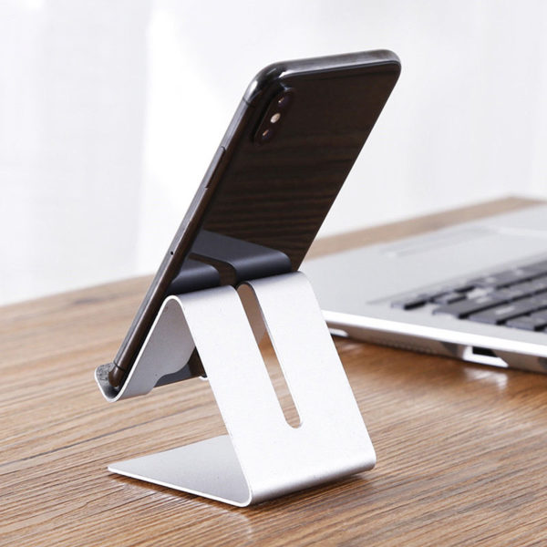 Porte-Smartphone de table en métal | Noir