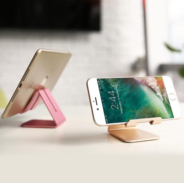 Porte-Smartphone de table en métal | Doré
