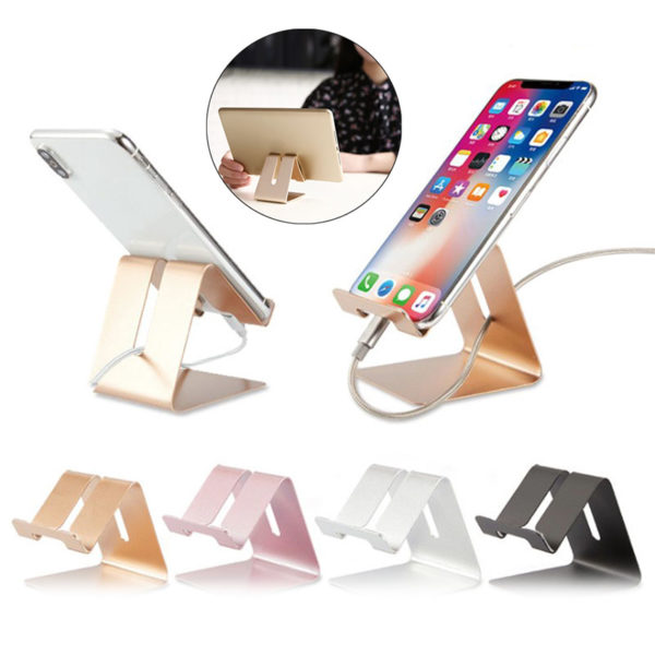 Porte-Smartphone de table en métal | Gris Silver