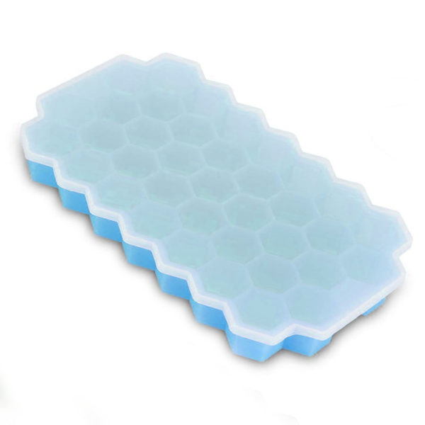 Hexagonal silicone ice cube tray | Blue