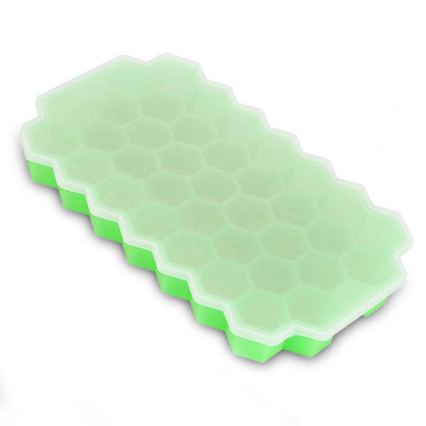 Hexagonal silicone ice cube tray | Green