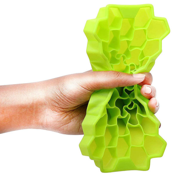 Hexagonal silicone ice cube tray | Green