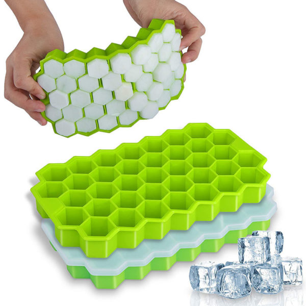 Hexagonal silicone ice cube tray | Purple