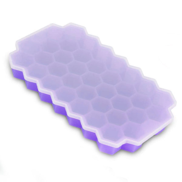 Hexagonal silicone ice cube tray | Purple