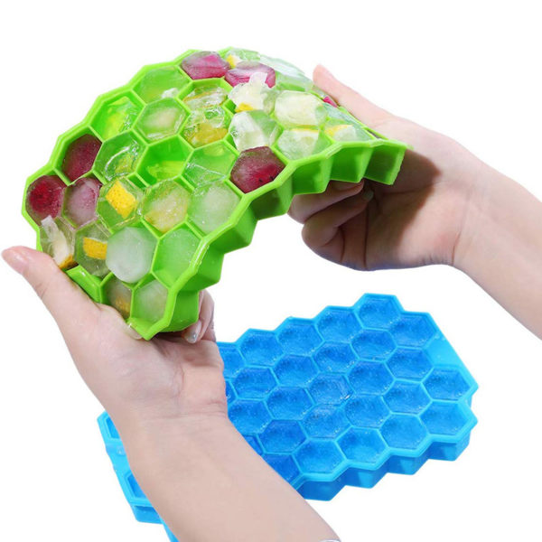 Hexagonal silicone ice cube tray | Green