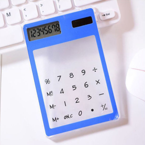 Transparent colored solar calculator | Blue