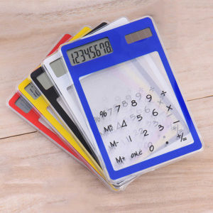 Transparent colored solar calculator | Blue