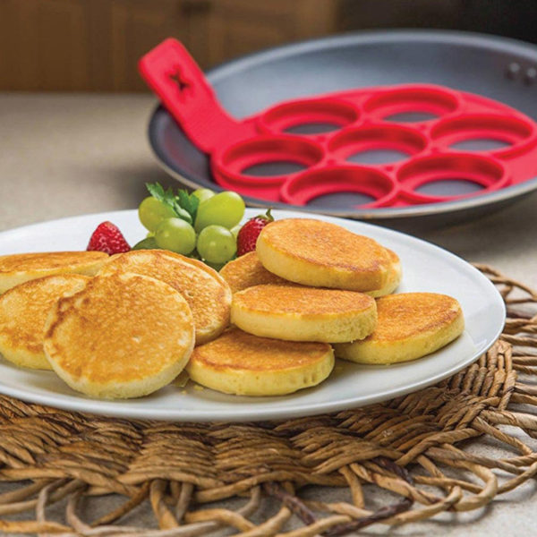 Moule à pancakes en silicone | Rouge