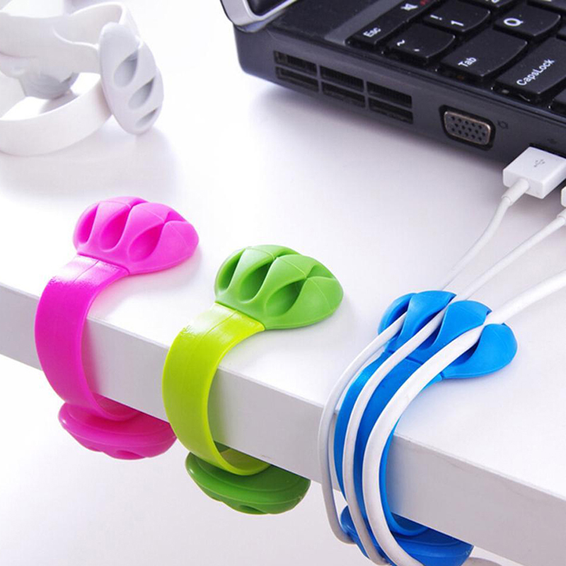 Lot De 3 Organiseurs De Câbles Magnétiques – Enrouleur Silicone Multifonction