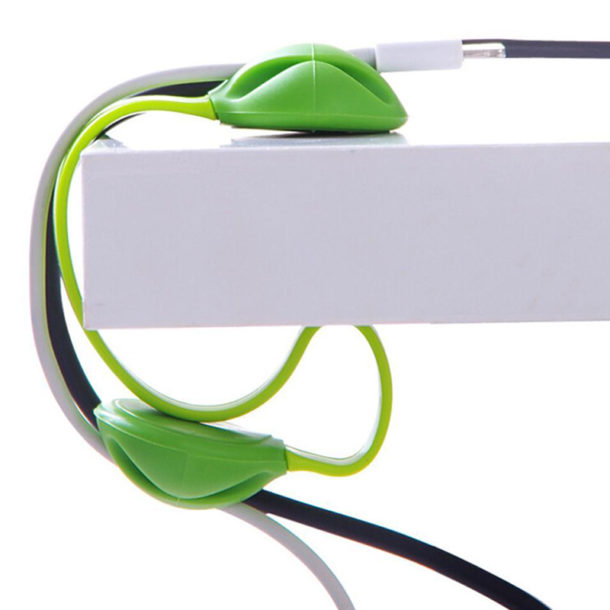 ZeYou Câble Organisateur De Câbles Magnétiques Blanc 6Pcs