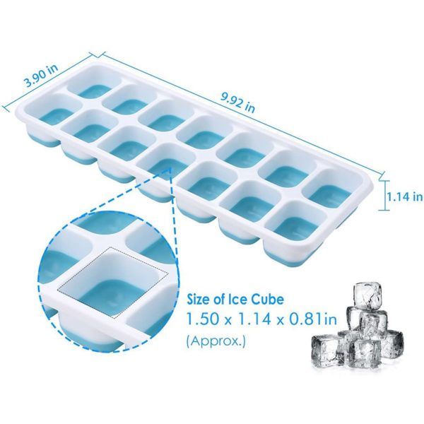 Bac à glaçons malin en silicone | Bleu