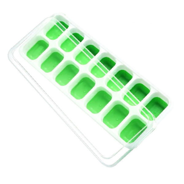 Smart silicone ice cube tray | Green apple