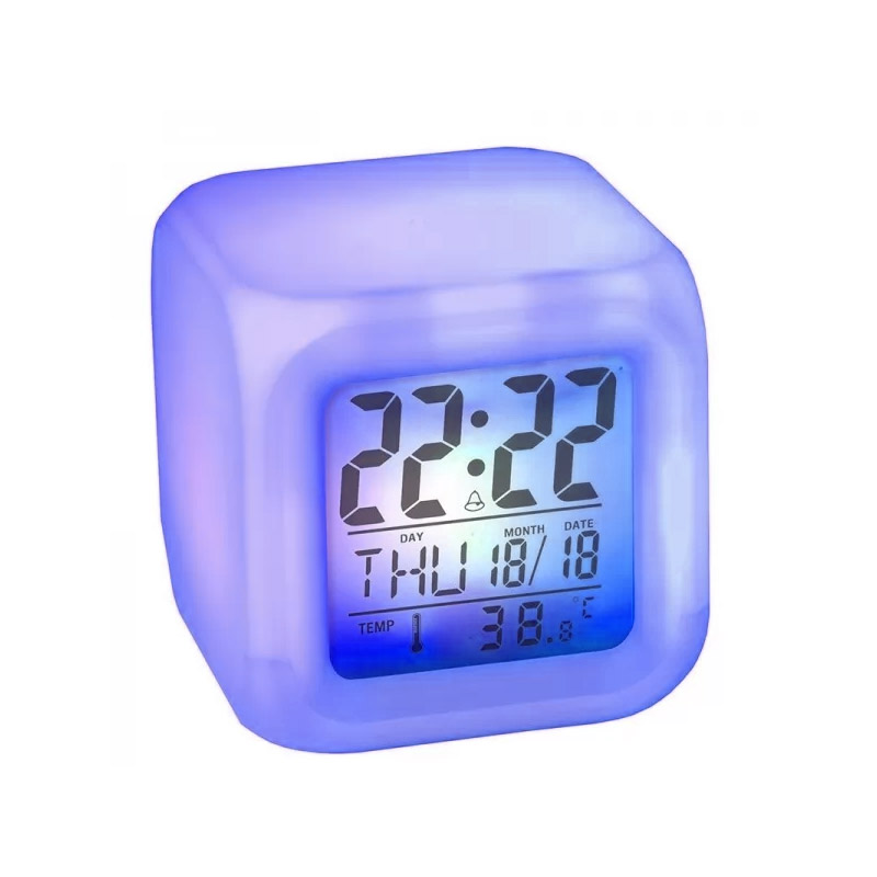 Horloge digitale magique lumineuse cubique