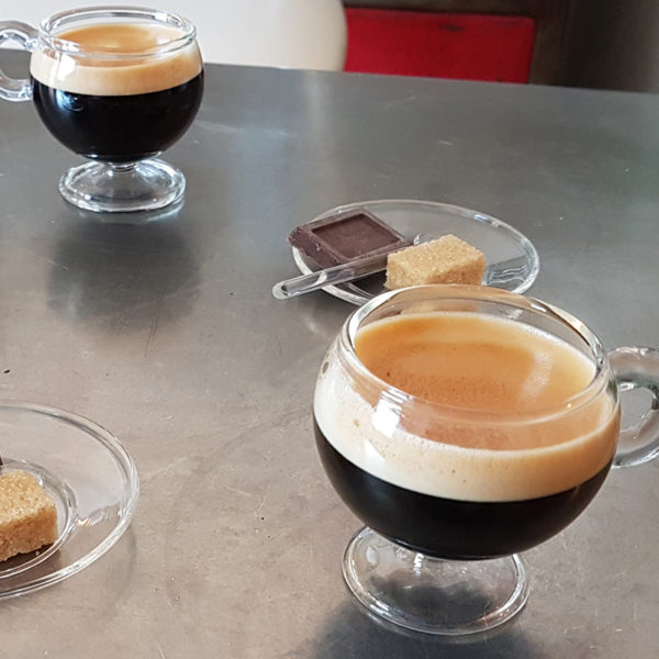 Set of 2 PARISIANA glass coffee cups