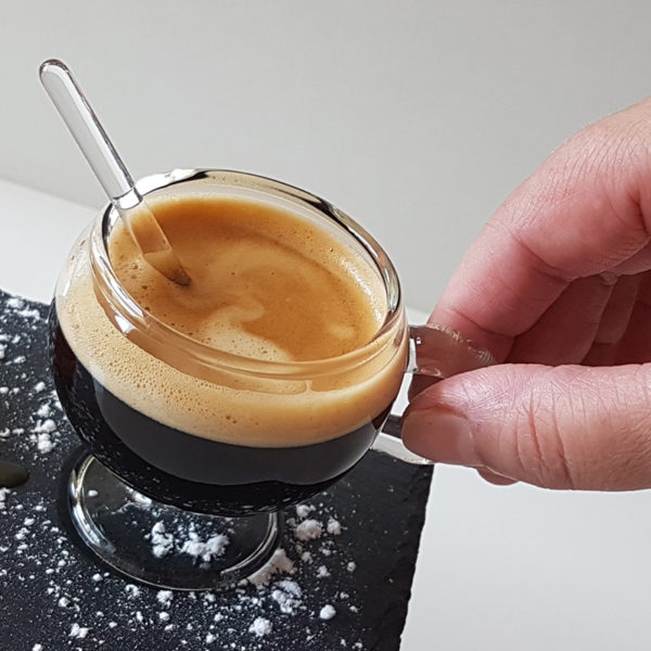 Coffret de 2 tasses à café PARISIANA en verre