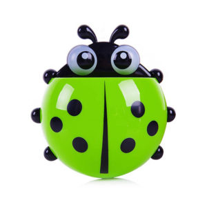 Adorable Ladybug toothbrush holder | Green