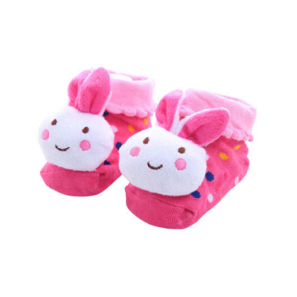 Adorable paire de chaussettes 3D pour bébé | Lapin